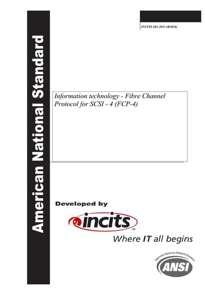 Standards PDF Cover Page