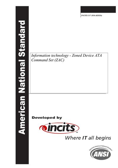 Standards PDF Cover Page