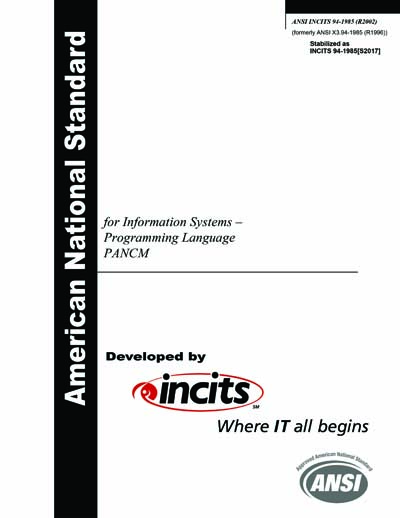 Standards PDF Cover Page