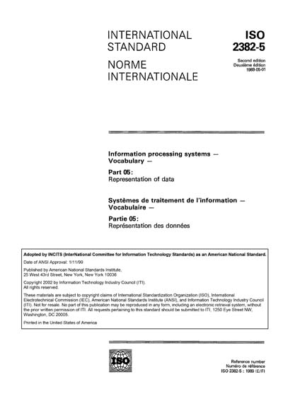 Standards PDF Cover Page