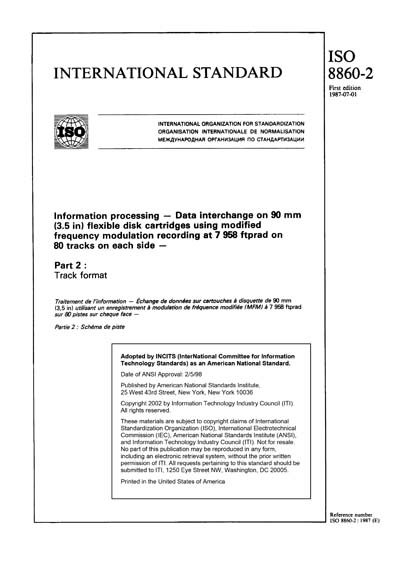 Standards PDF Cover Page