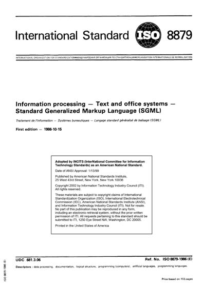 Standards PDF Cover Page