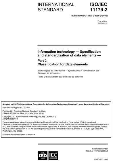Standards PDF Cover Page