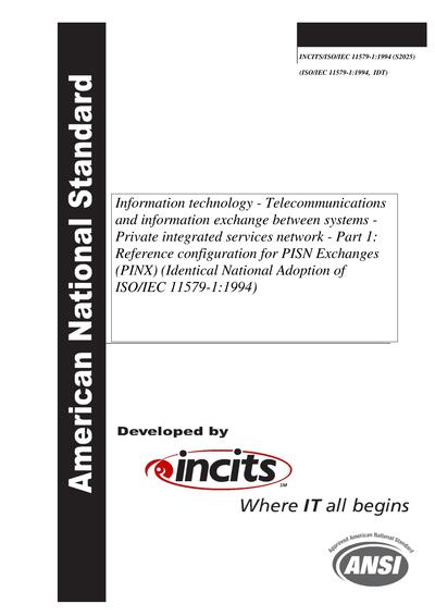 Standards PDF Cover Page