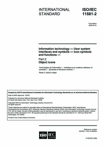 Standards PDF Cover Page