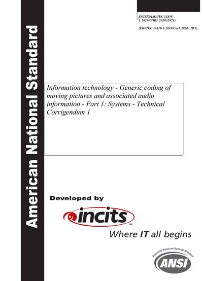 Standards PDF Cover Page