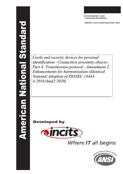 Standards PDF Cover Page