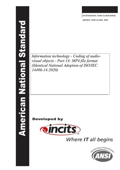 Standards PDF Cover Page