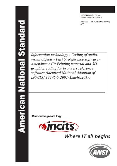 Standards PDF Cover Page