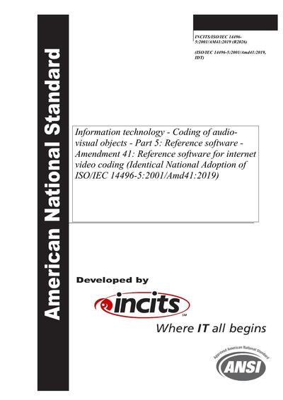 Standards PDF Cover Page