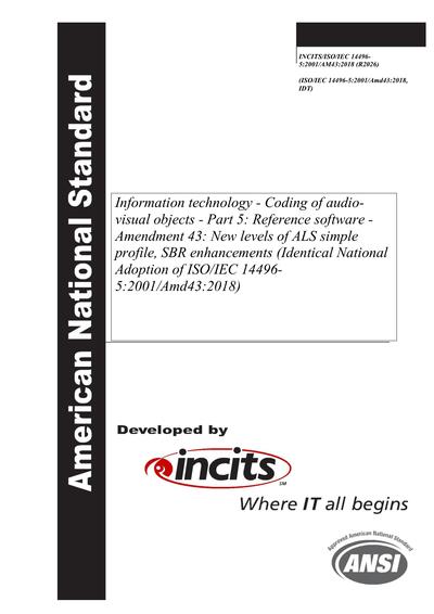 Standards PDF Cover Page