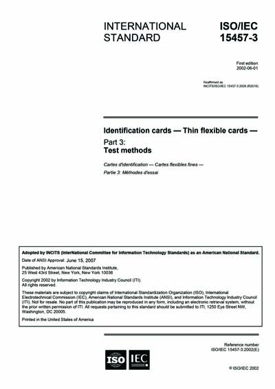 Standards PDF Cover Page