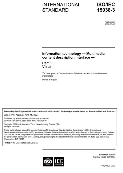 Standards PDF Cover Page