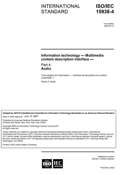 Standards PDF Cover Page