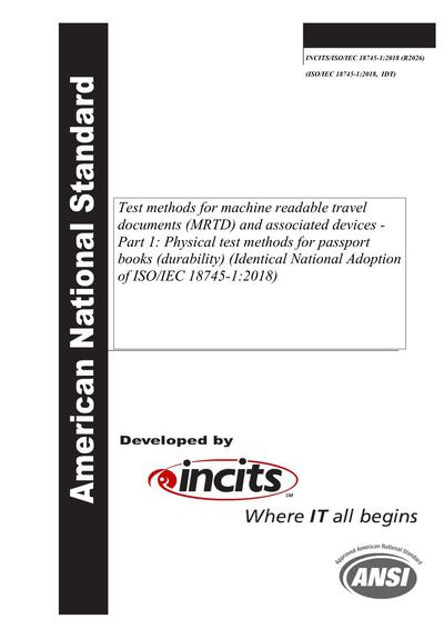 Standards PDF Cover Page