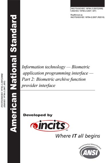 Standards PDF Cover Page