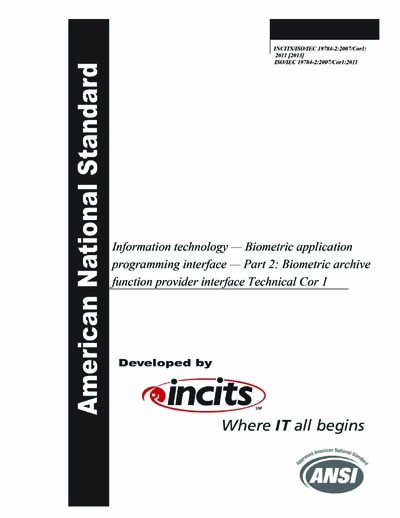 Standards PDF Cover Page