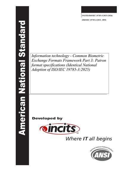 Standards PDF Cover Page
