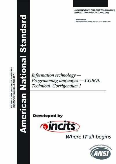 Standards PDF Cover Page