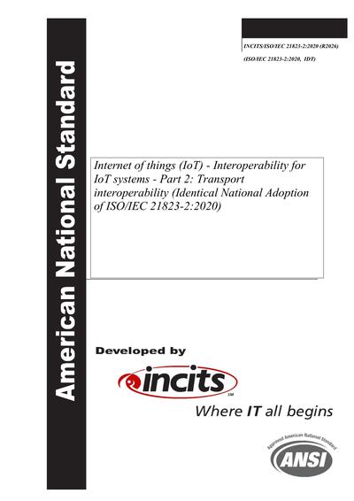 Standards PDF Cover Page