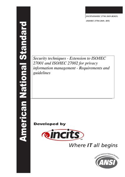 Standards PDF Cover Page