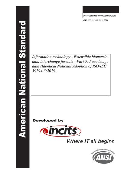 Standards PDF Cover Page