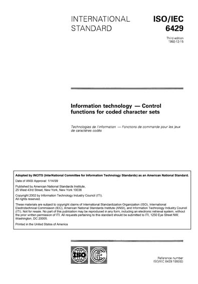 Standards PDF Cover Page