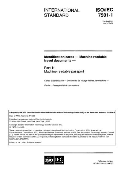 Standards PDF Cover Page