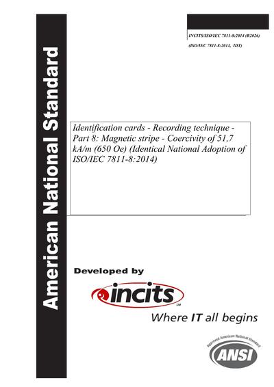 Standards PDF Cover Page