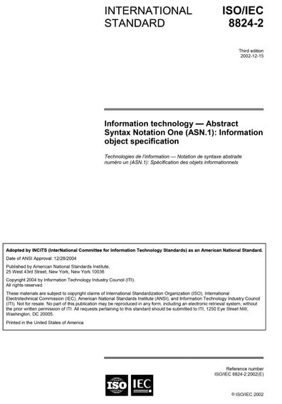 Standards PDF Cover Page