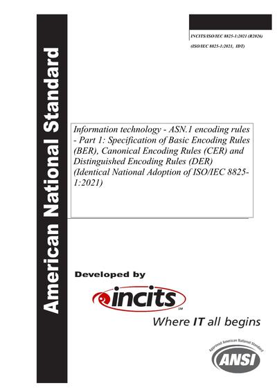 Standards PDF Cover Page
