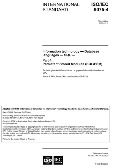Standards PDF Cover Page