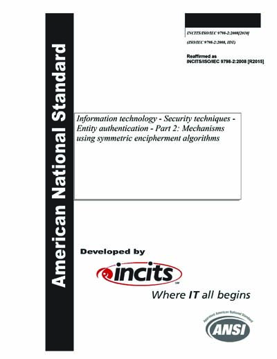 Standards PDF Cover Page