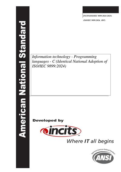 Standards PDF Cover Page
