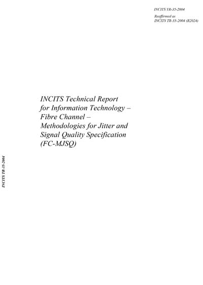 Standards PDF Cover Page