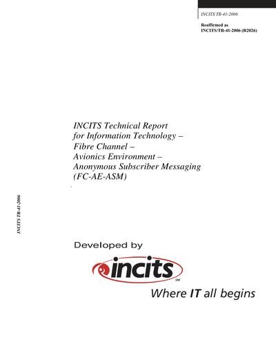 Standards PDF Cover Page