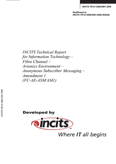 Standards PDF Cover Page
