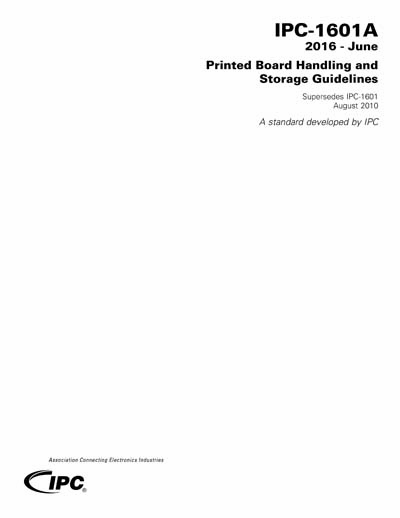 IPC 1601A-2016 Printed Board Handling and Storage Guidelines