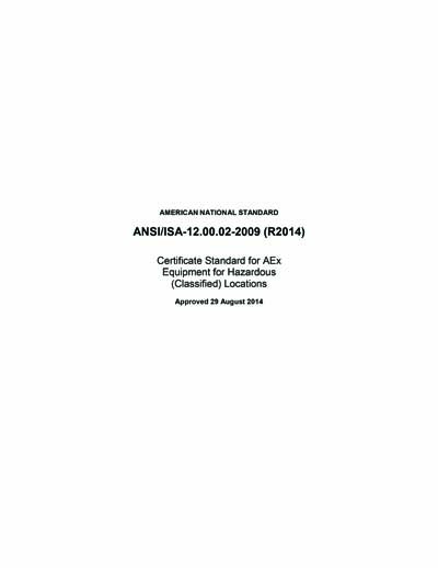 Standards PDF Cover Page