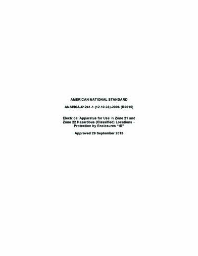 Standards PDF Cover Page