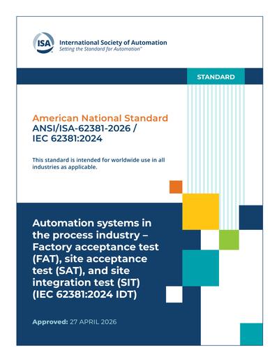Standards PDF Cover Page