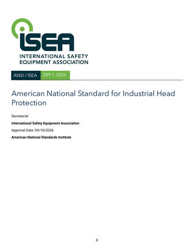 Standards PDF Cover Page