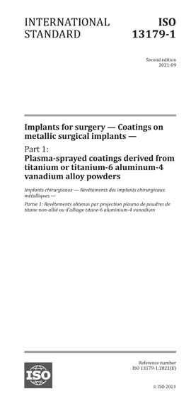 Standards PDF Cover Page