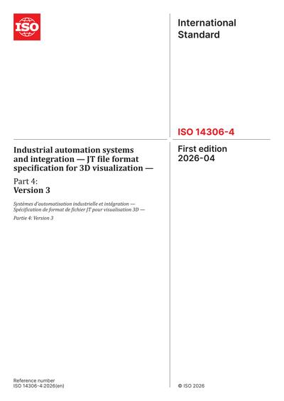 ISO 14306-4:2026 - Industrial automation systems and integration - JT ...