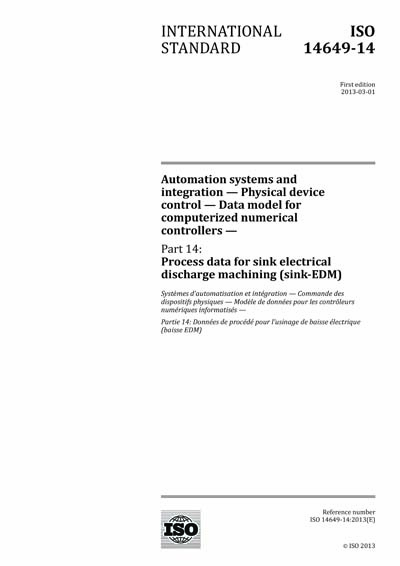 Iso 14649 14 2013 Automation Systems And Integration