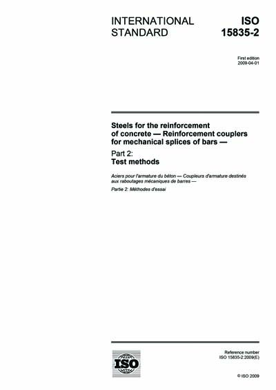 ISO 15835-2:2009 - Steels for the reinforcement of concrete ...