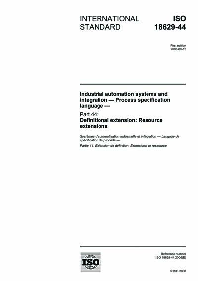 Standards PDF Cover Page