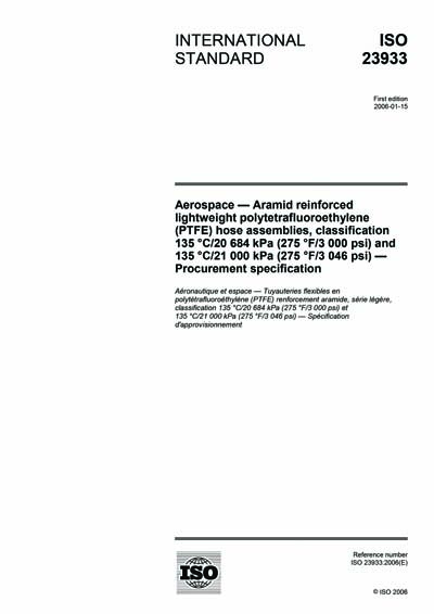 ISO 23933:2006 - Aerospace - Aramid reinforced lightweight ...
