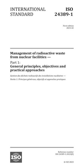 Is 2389 ISO 24389-1:2023 - Management of radioactive waste from nuclear ...