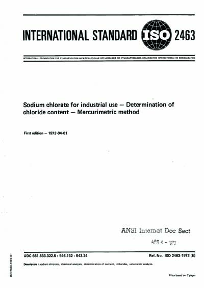 Standards PDF Cover Page